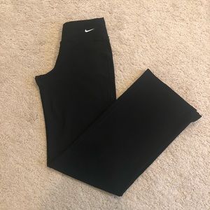 Nike Wide Leg Black Workout Pants Size XS EUC